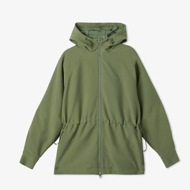  Kadın Relaxed Fit Kapüşonlu Yeşil Yağmurluk