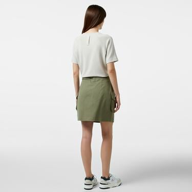  Kadın Relaxed Fit Haki Etek