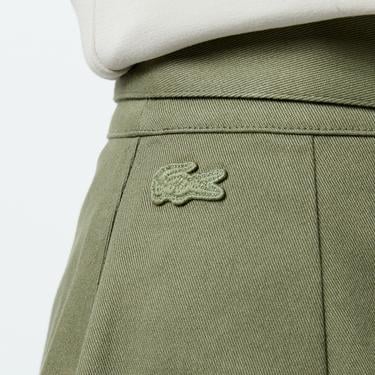  Kadın Relaxed Fit Haki Etek