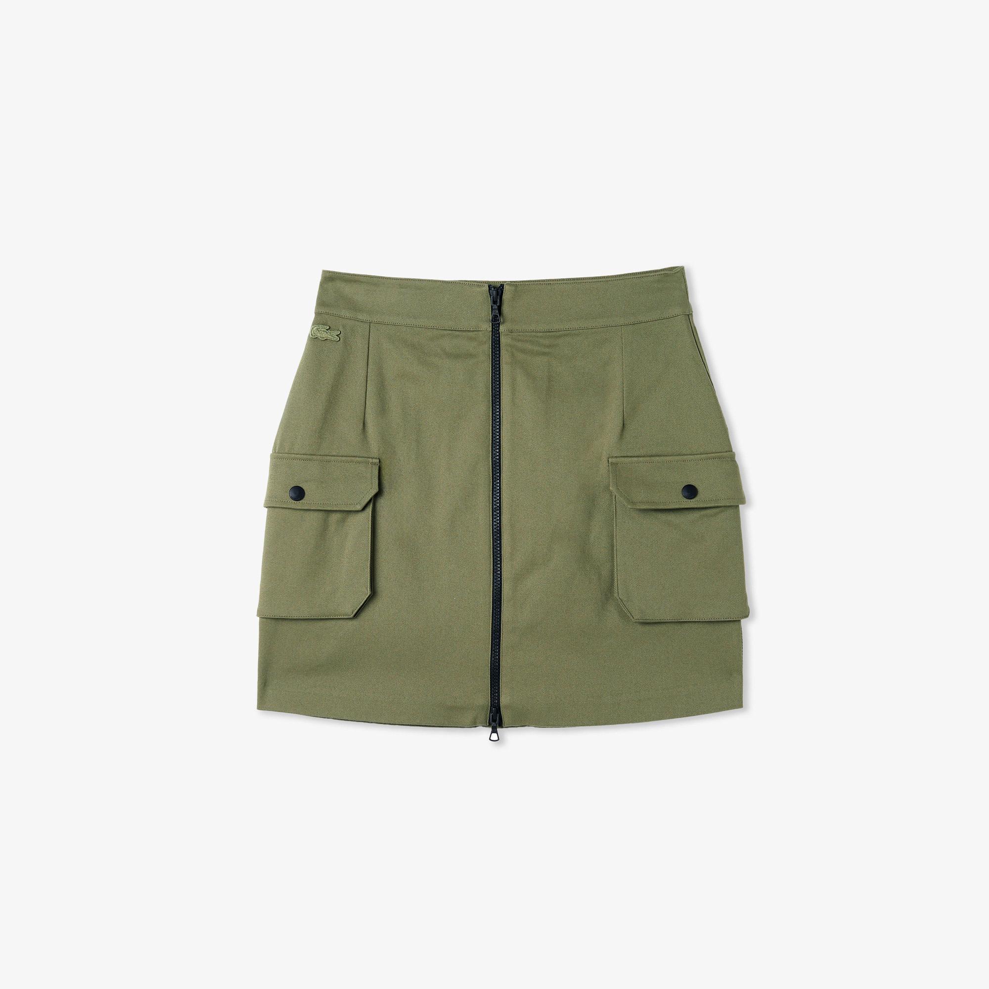 Kadın Relaxed Fit Haki Etek