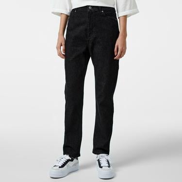  Kadın Regular Fit Denim Siyah Pantolon