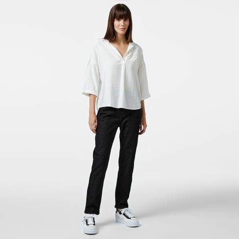  Kadın Regular Fit Denim Siyah Pantolon