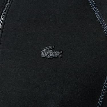  Erkek Relaxed Fit Yarım Fermuarlı Siyah Sweatshirt