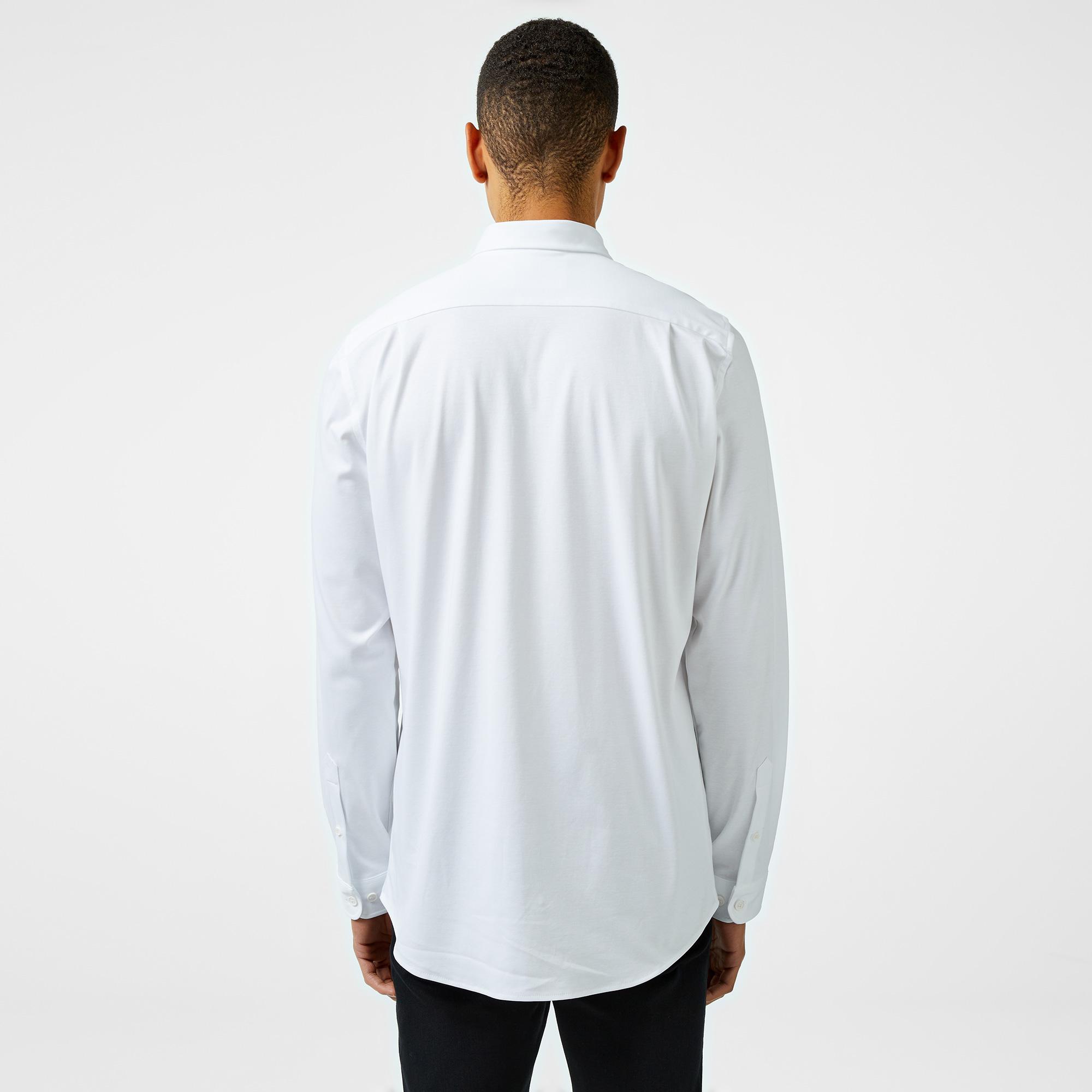 Lacoste Erkek Slim Fit Beyaz Gömlek