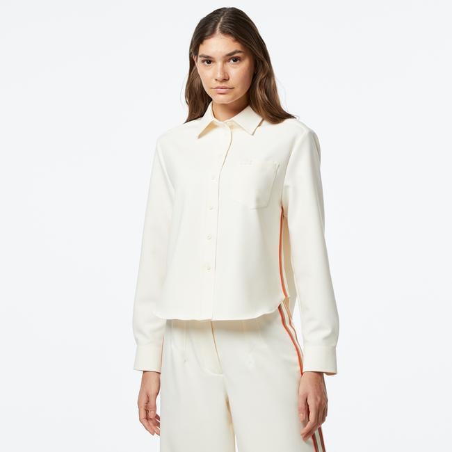  Kadın Oversize Fit Krem Gömlek