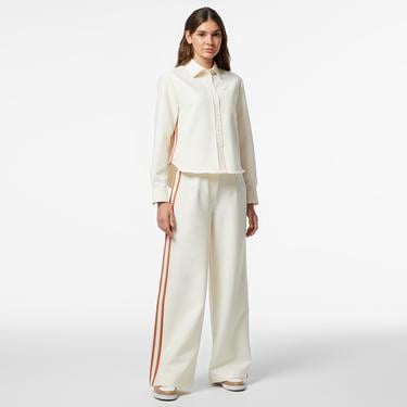  Kadın Oversize Fit Krem Gömlek