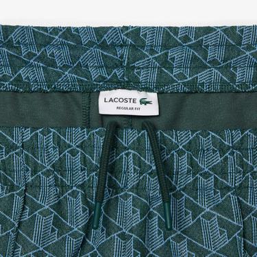  Paris Erkek Regular Fit Monogram Yeşil Eşofman Altı