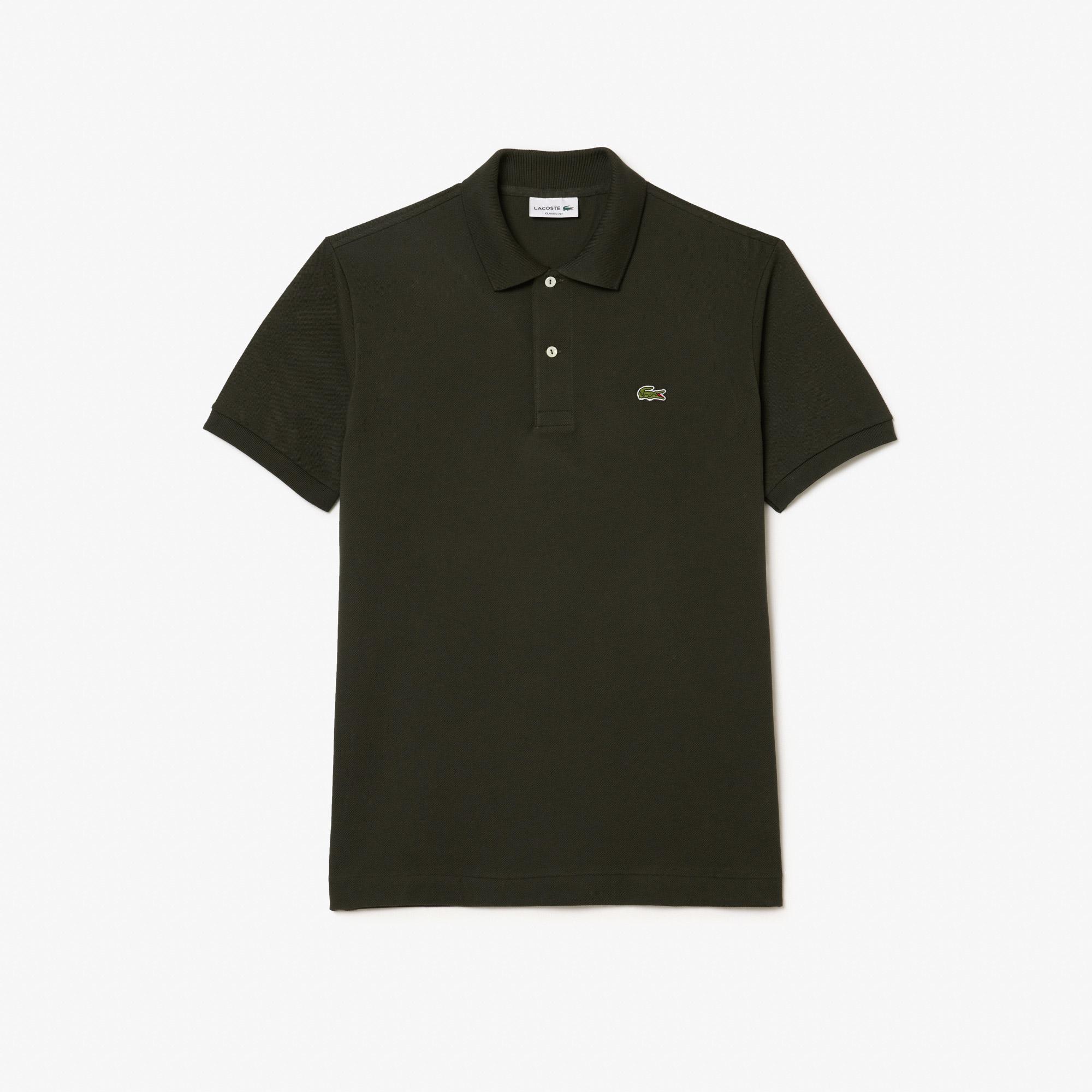 L.12.12 Erkek Classic Fit Haki Polo