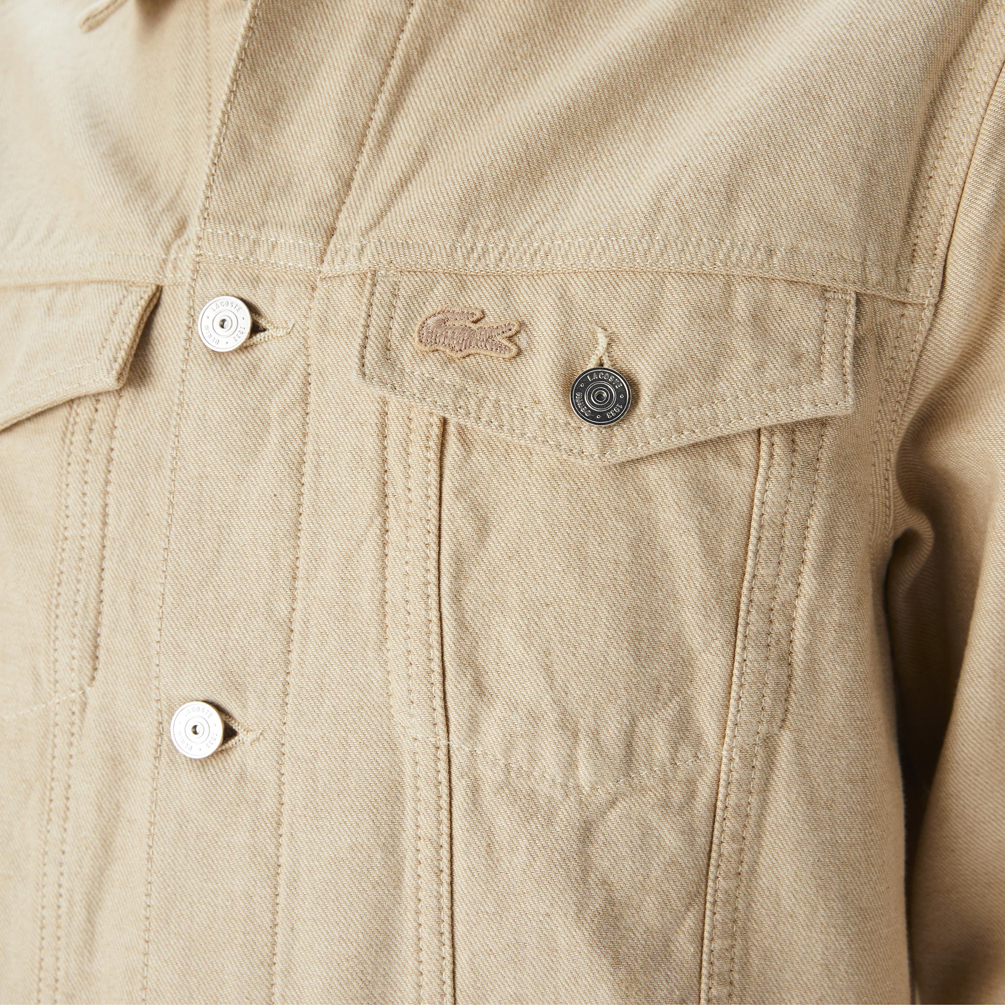 Erkek Gömlek Yaka Bej Ceket