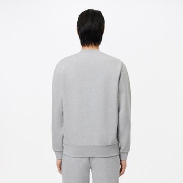  Erkek Classic Fit Bisiklet Yaka Gri Sweatshirt