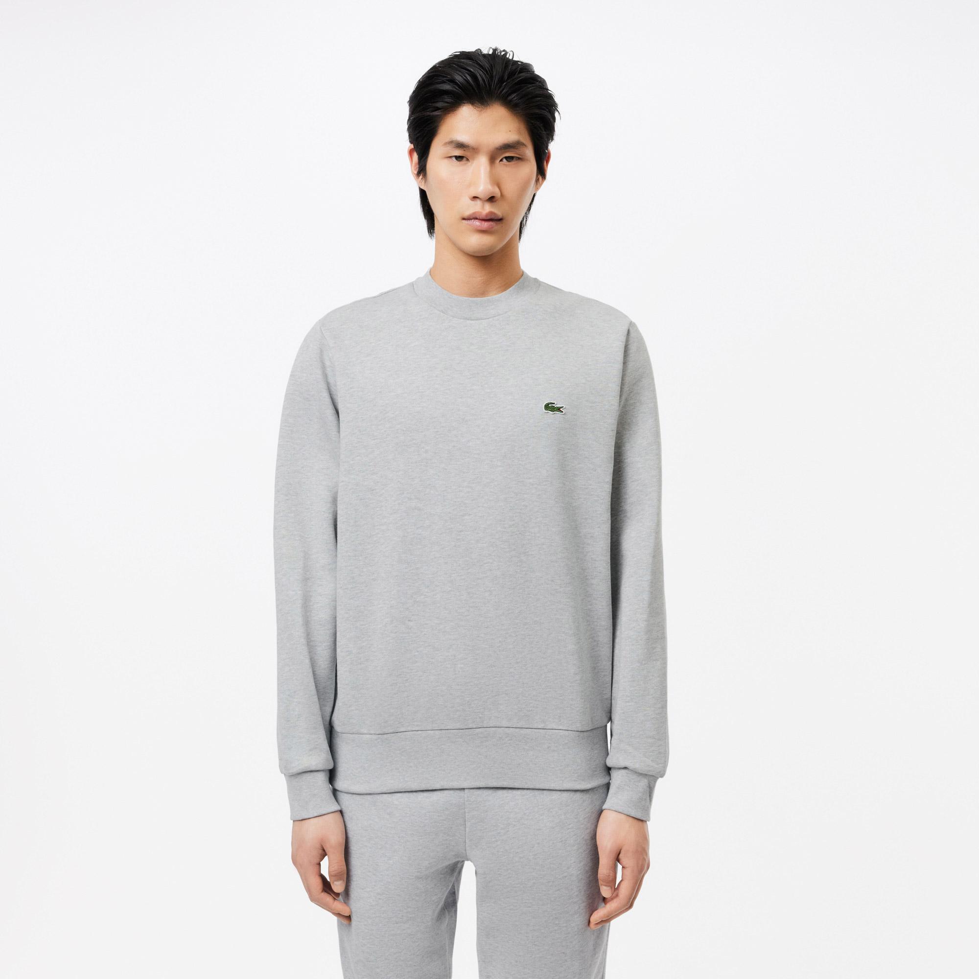 Lacoste Erkek Classic Fit Bisiklet Yaka Gri Sweatshirt