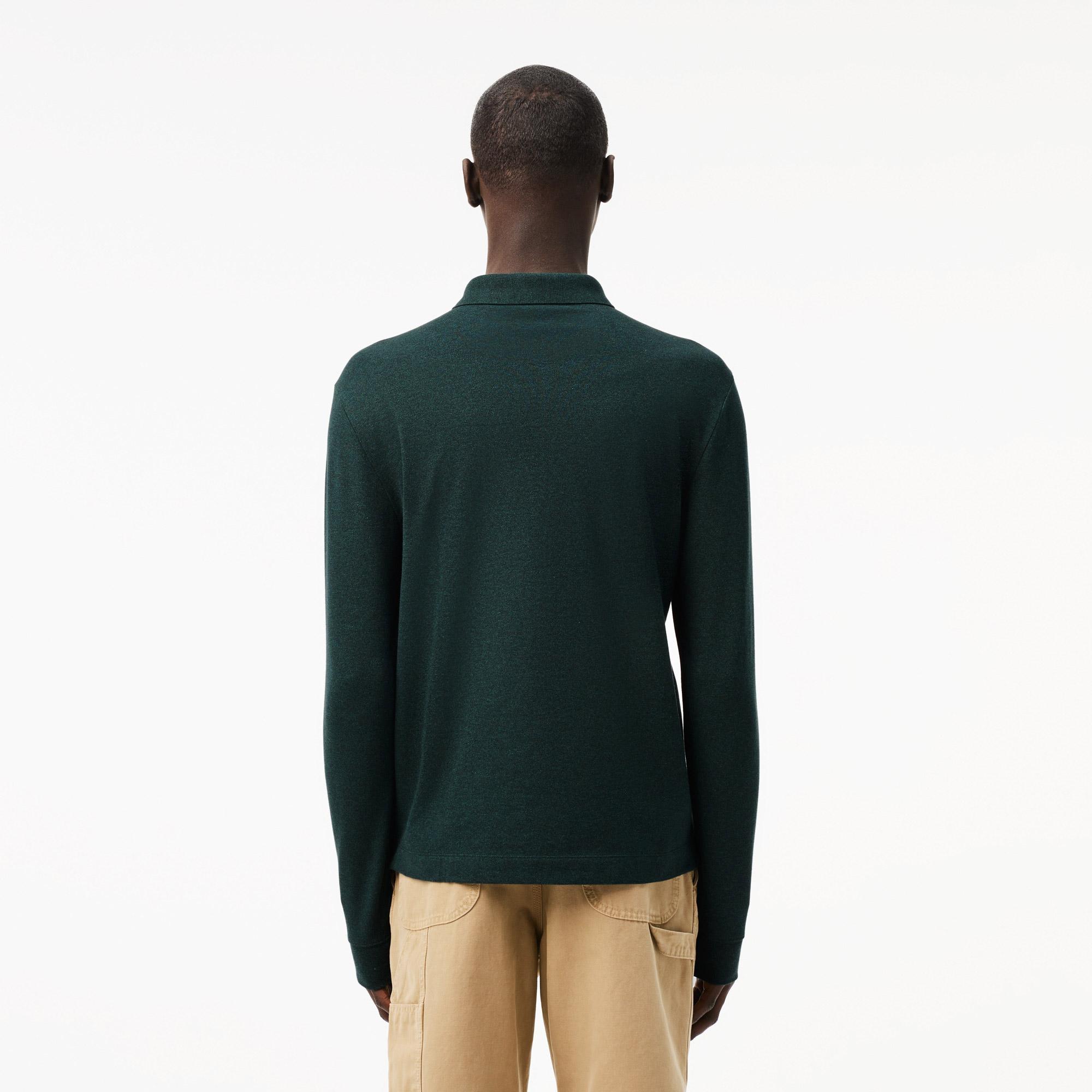 Lacoste Erkek Regular Fit Uzun Kollu Koyu Yeşil Polo