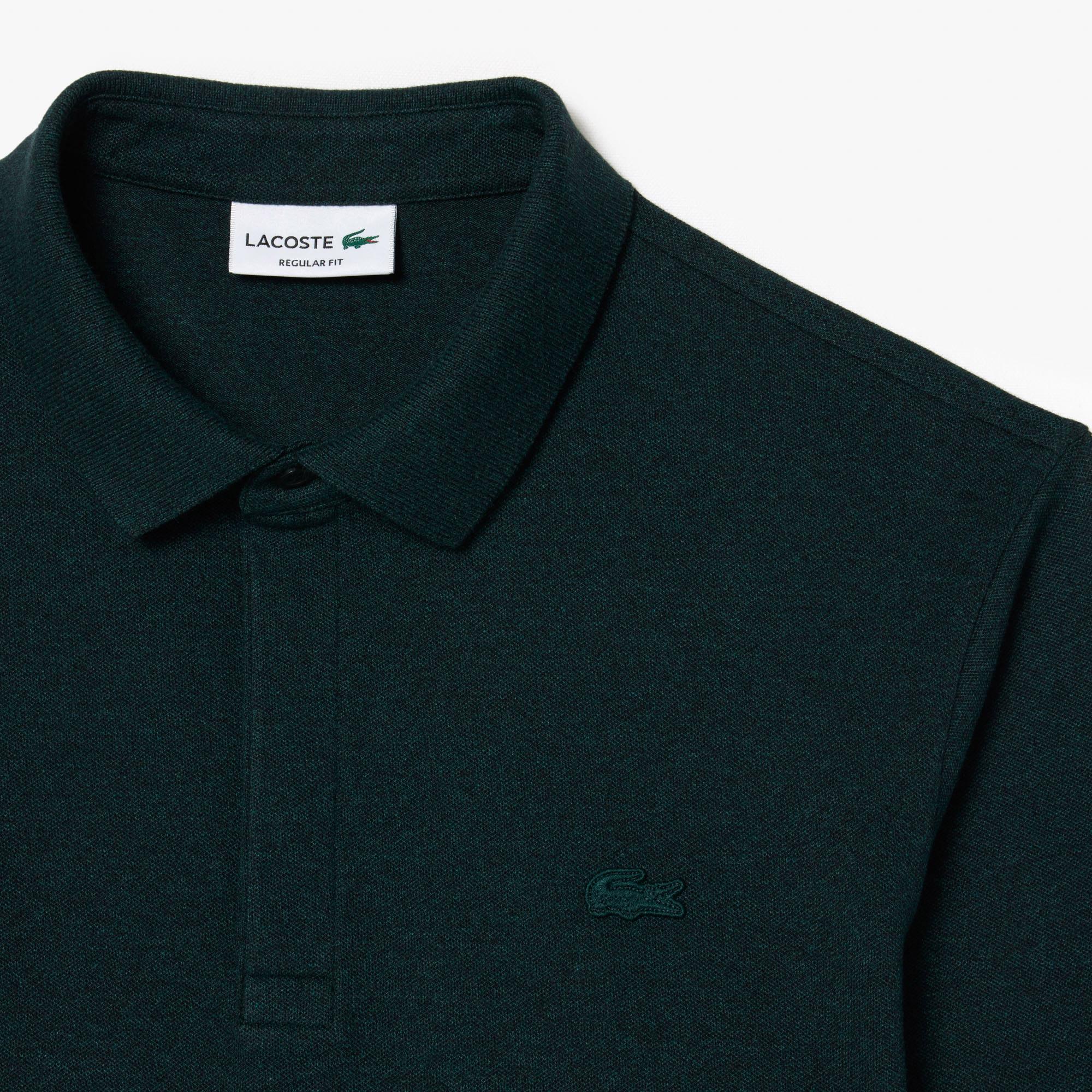 Lacoste Erkek Regular Fit Uzun Kollu Koyu Yeşil Polo