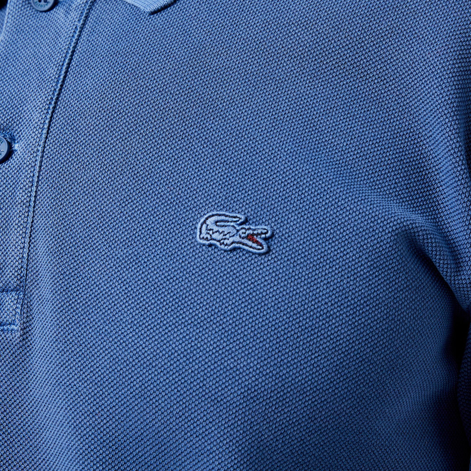 Erkek Relaxed Fit Uzun Kollu Lacivert Polo