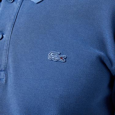  Erkek Relaxed Fit Uzun Kollu Lacivert Polo
