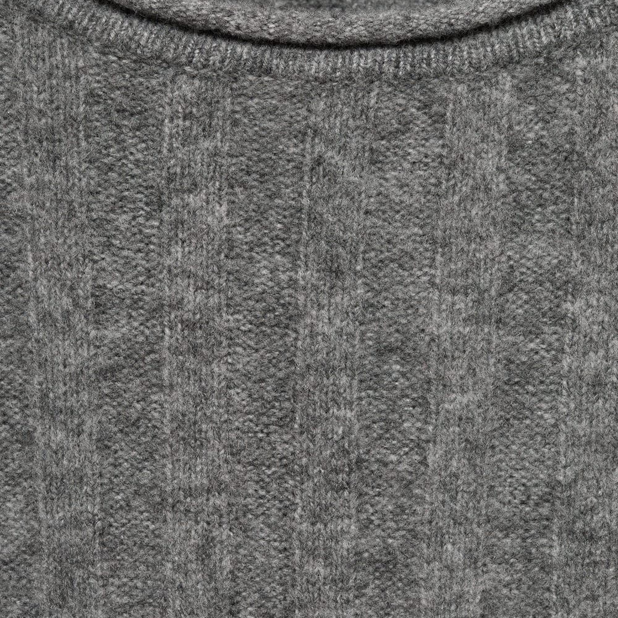 Mango Kadın Ribana Triko Kazak Orta Kırçıllı Gri