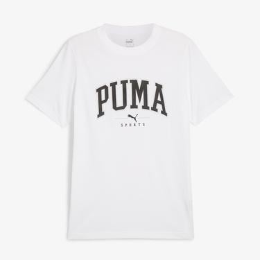  Puma Squad Erkek Beyaz Günlük T-Shirt