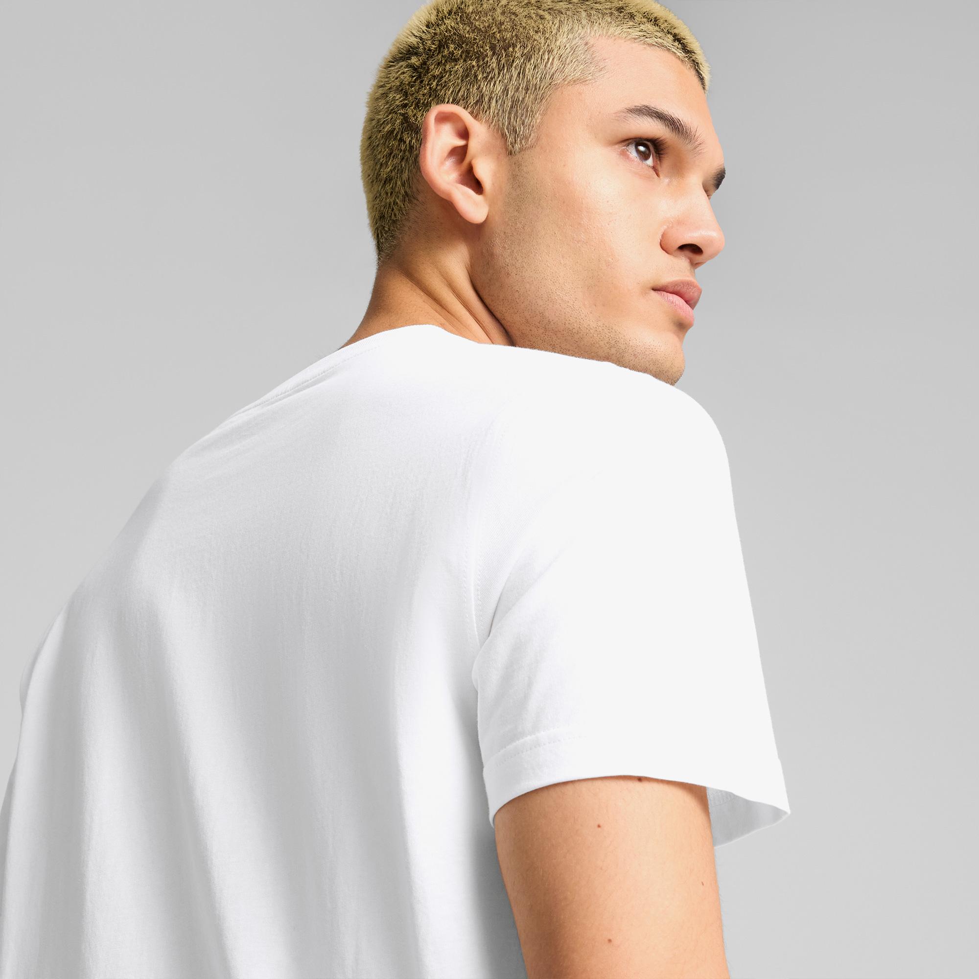 Puma Squad Erkek Beyaz Günlük T-Shirt