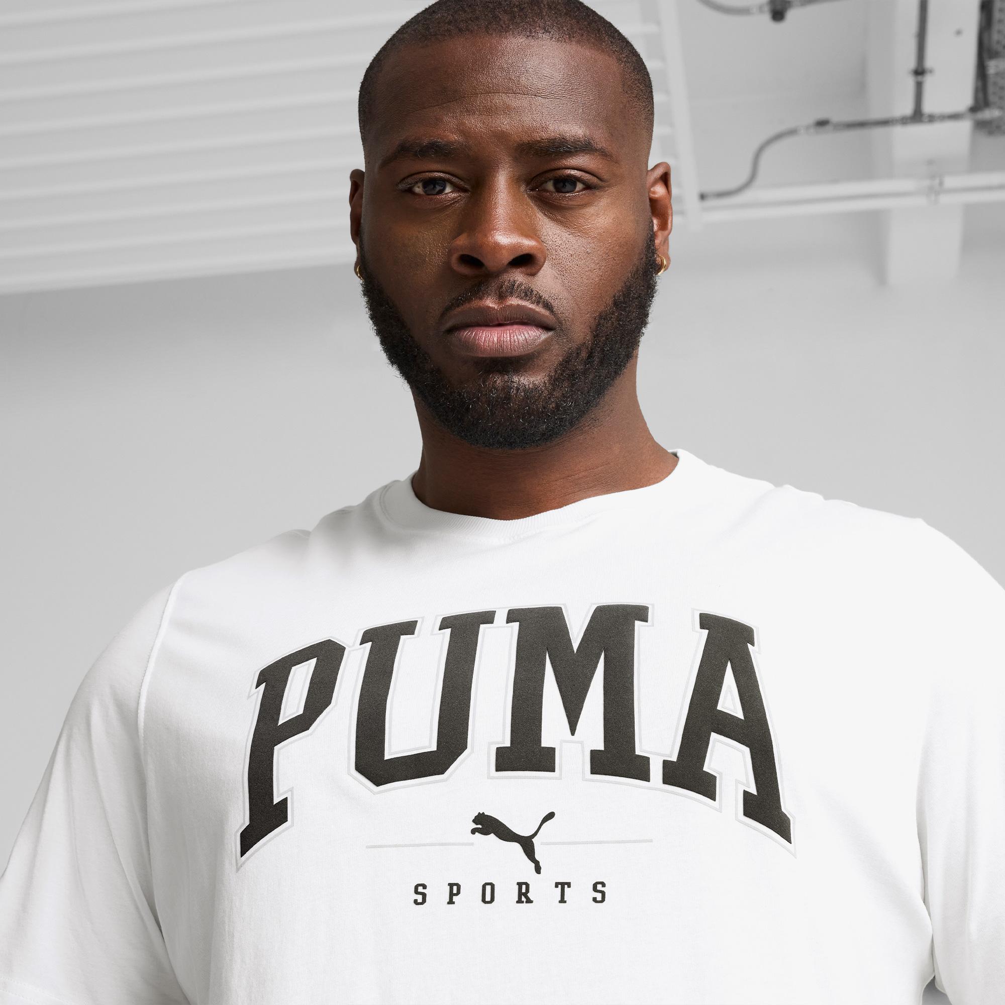 Puma Squad Erkek Beyaz Günlük T-Shirt