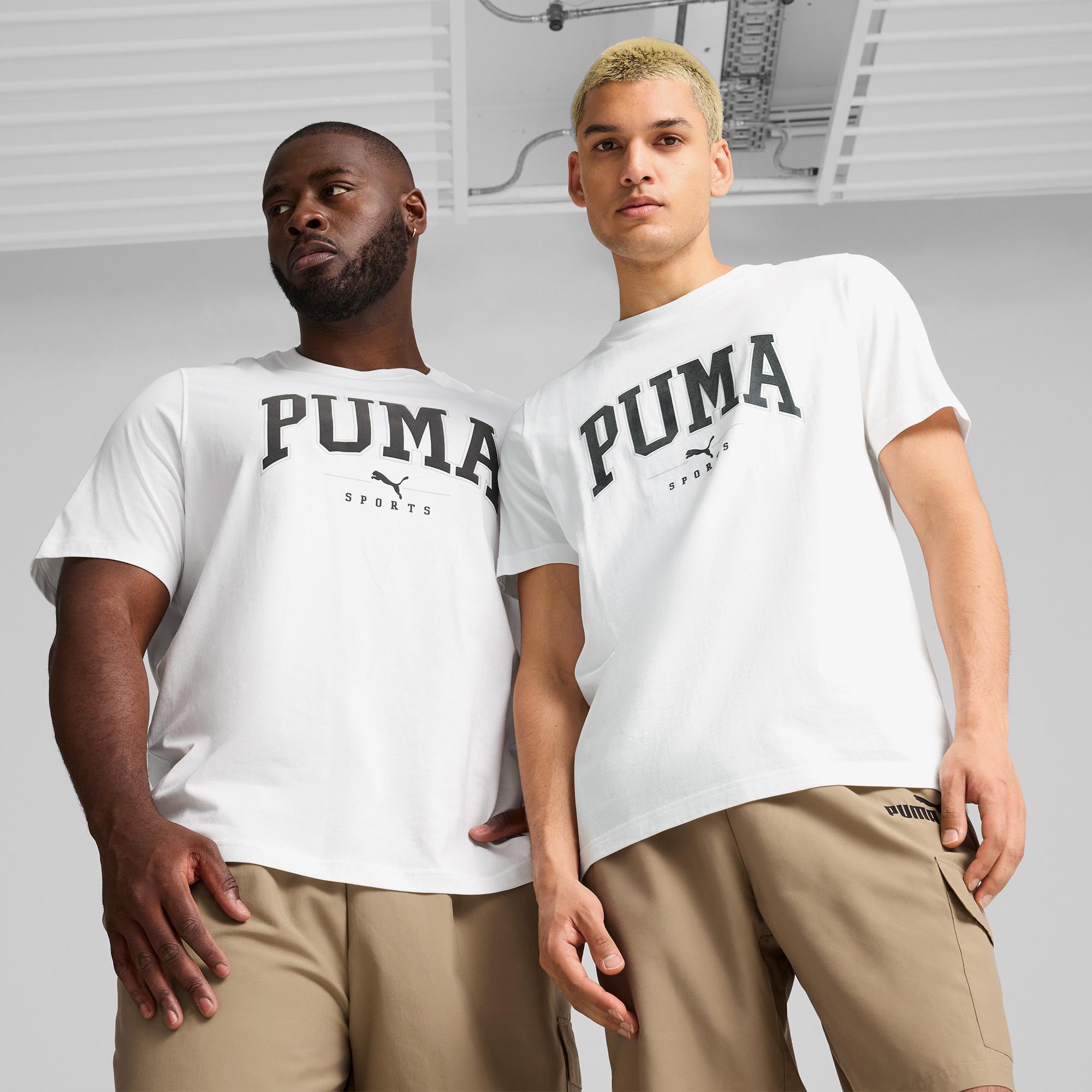 Puma Squad Erkek Beyaz Günlük T-Shirt