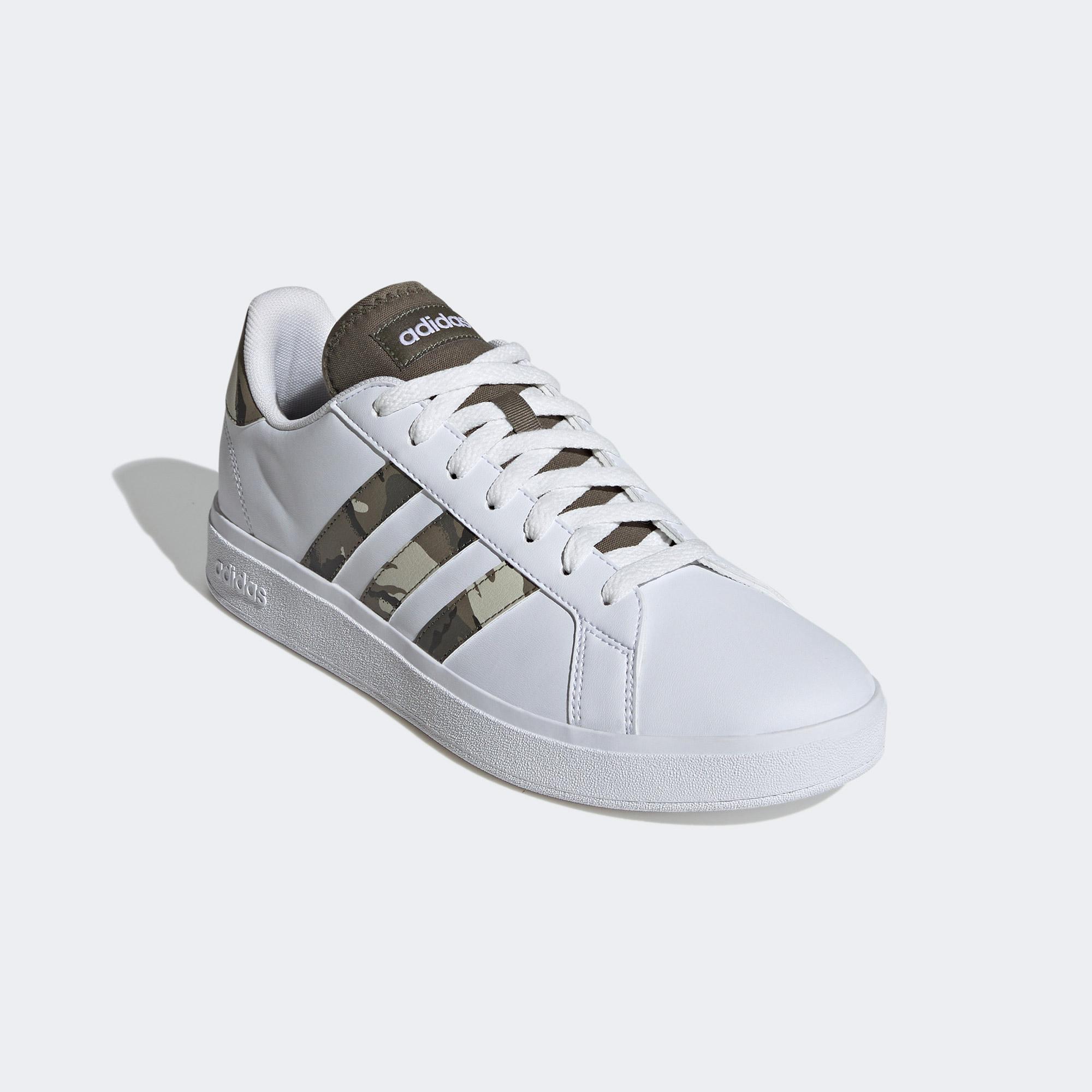 adidas Grand Court Base 2.0 Erkek Beyaz Spor Ayakkabı