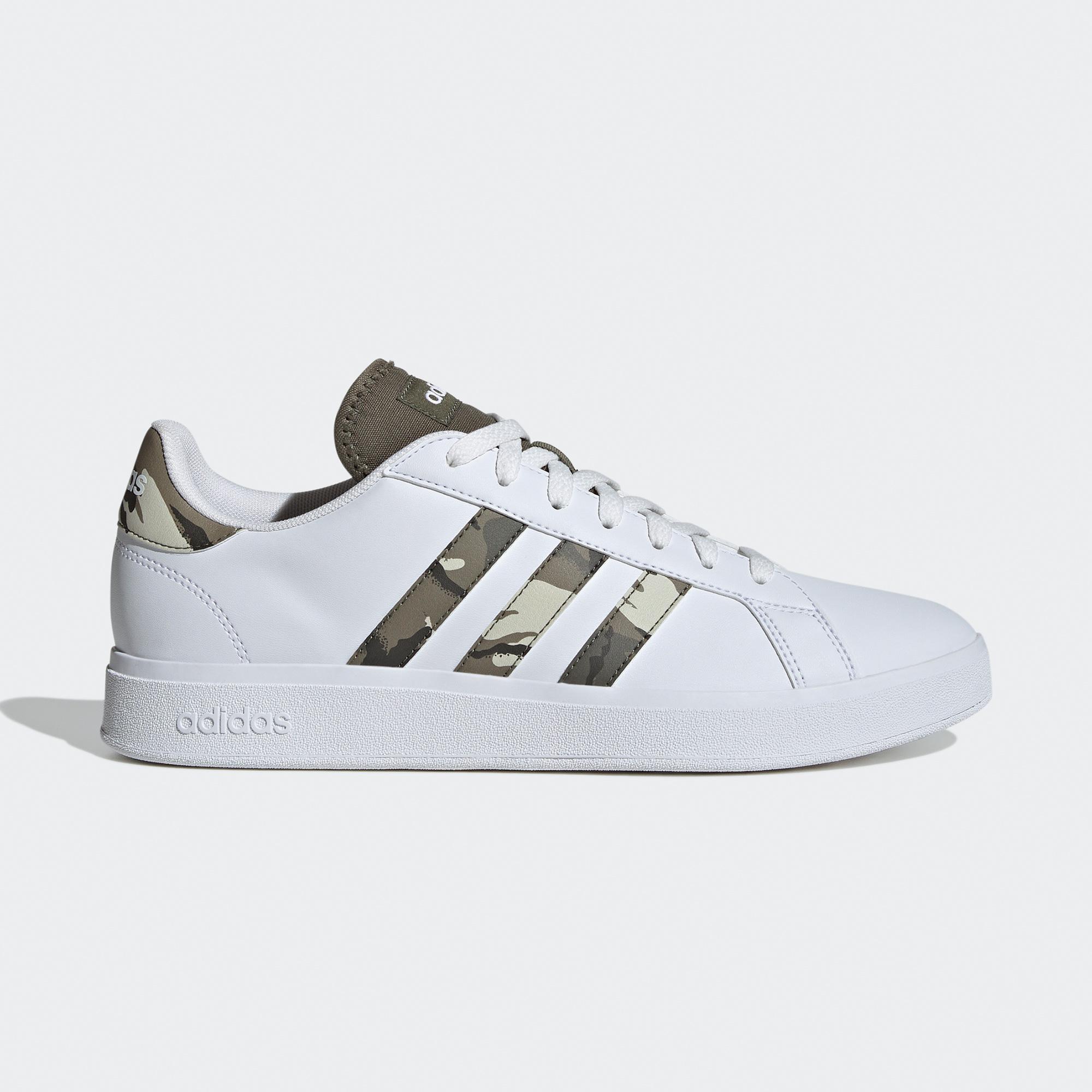 adidas Grand Court Base 2.0 Erkek Beyaz Spor Ayakkabı