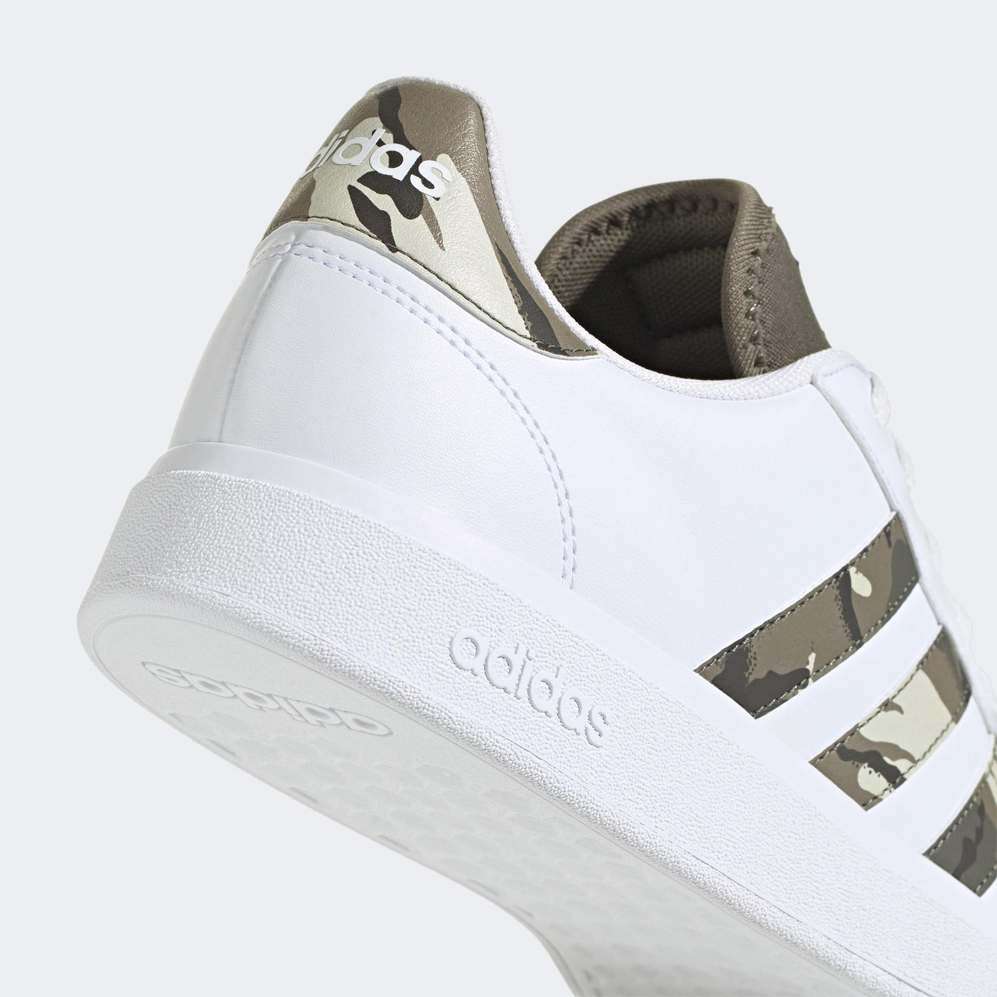 adidas Grand Court Base 2.0 Erkek Beyaz Spor Ayakkabı