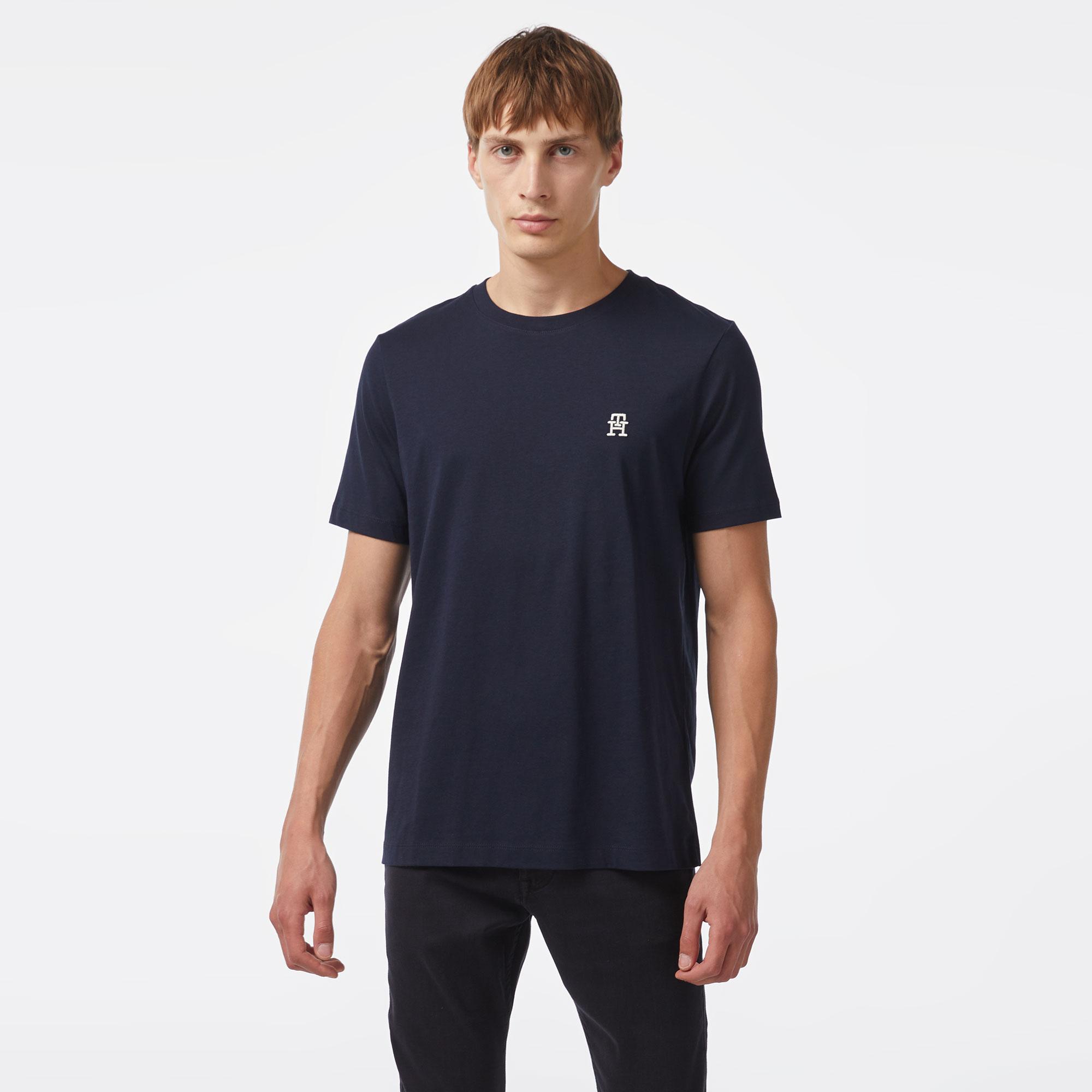 Tommy Hilfiger  Erkek Lacivert T-Shirt