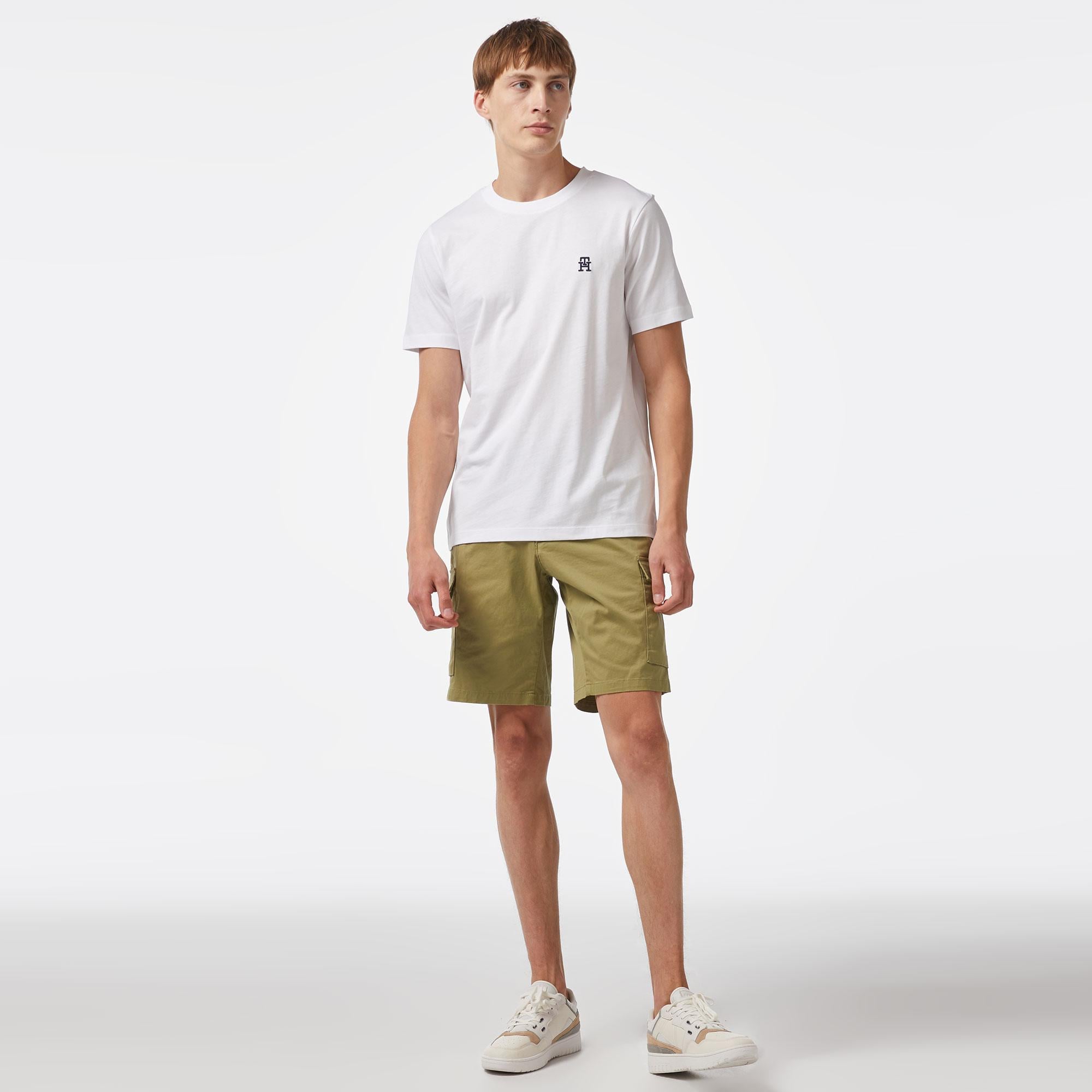 Tommy Hilfiger  Erkek Beyaz T-Shirt