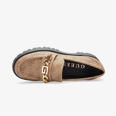  Guess Almty Logo Kadın Bej/Kahverengi Ayakkabı