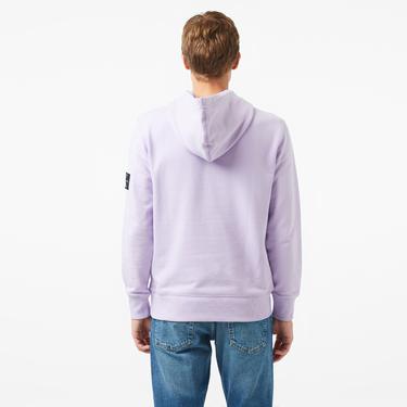  Calvin Klein Jeans Badge Erkek Mor Hoodie