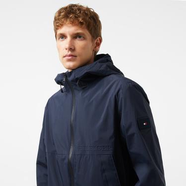  Tommy Hilfiger Portland Hooded Erkek Lacivert Yağmurluk