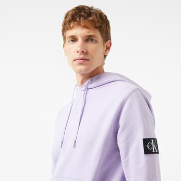  Calvin Klein Jeans Badge Erkek Mor Hoodie