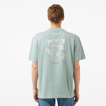 Calvin Klein Jeans Grid Monogram Erkek Gri T-Shirt