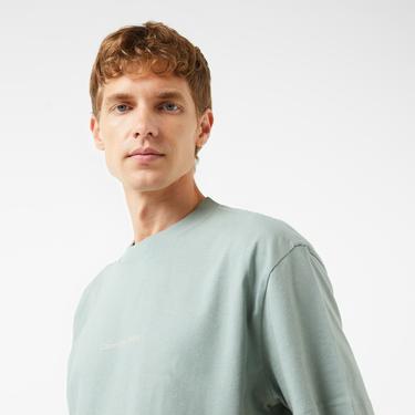  Calvin Klein Jeans Grid Monogram Erkek Gri T-Shirt