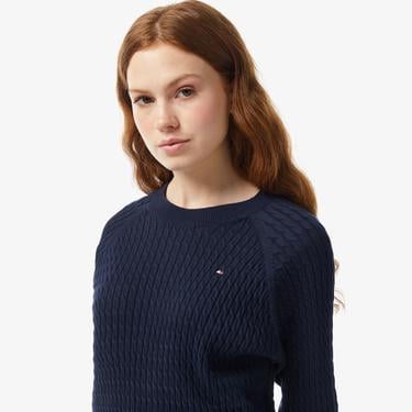  Tommy Hilfiger Kadın Mavi Kazak