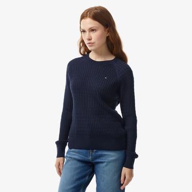  Tommy Hilfiger Kadın Mavi Kazak