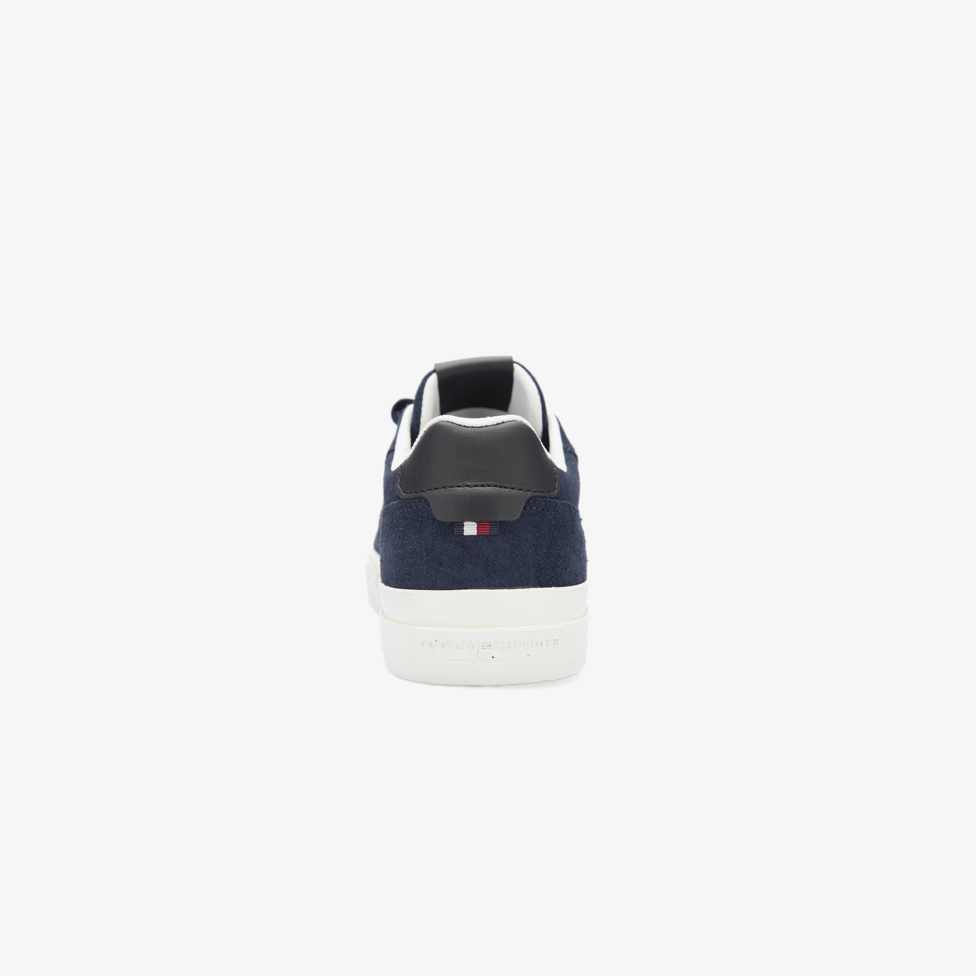 Tommy Hilfiger Hı Vulc Low Street Suede Erkek Mavi Spor Ayakkabı
