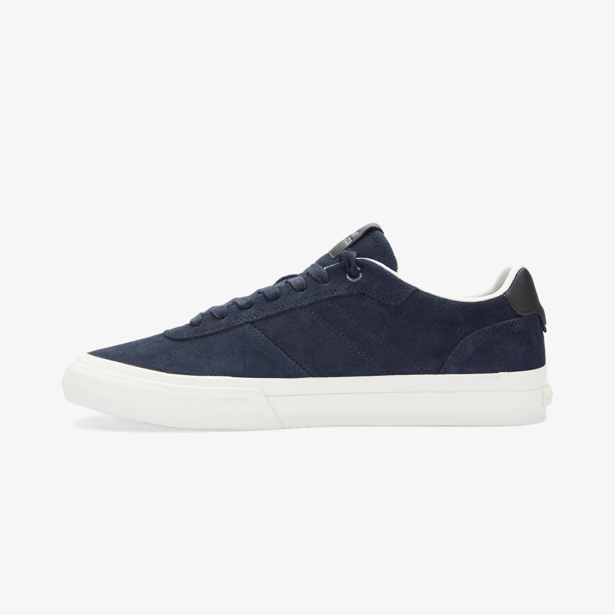 Tommy Hilfiger Hı Vulc Low Street Suede Erkek Mavi Spor Ayakkabı