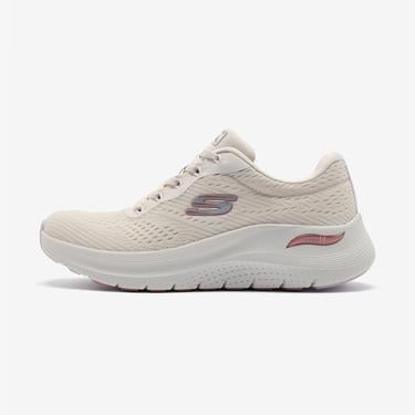  Skechers Arch Fit Kadın Krem Spor Ayakkabı