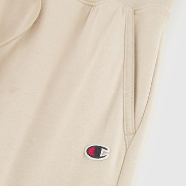  Champion Slim Fit Fleece Jogger Kadın Bej Eşofman Altı
