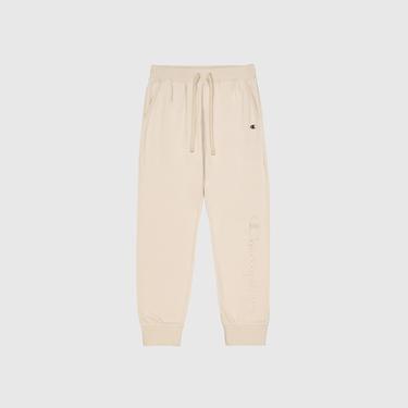 Champion Slim Fit Fleece Jogger Kadın Bej Eşofman Altı