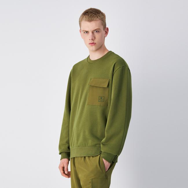  Champion Erkek Haki Sweatshirt