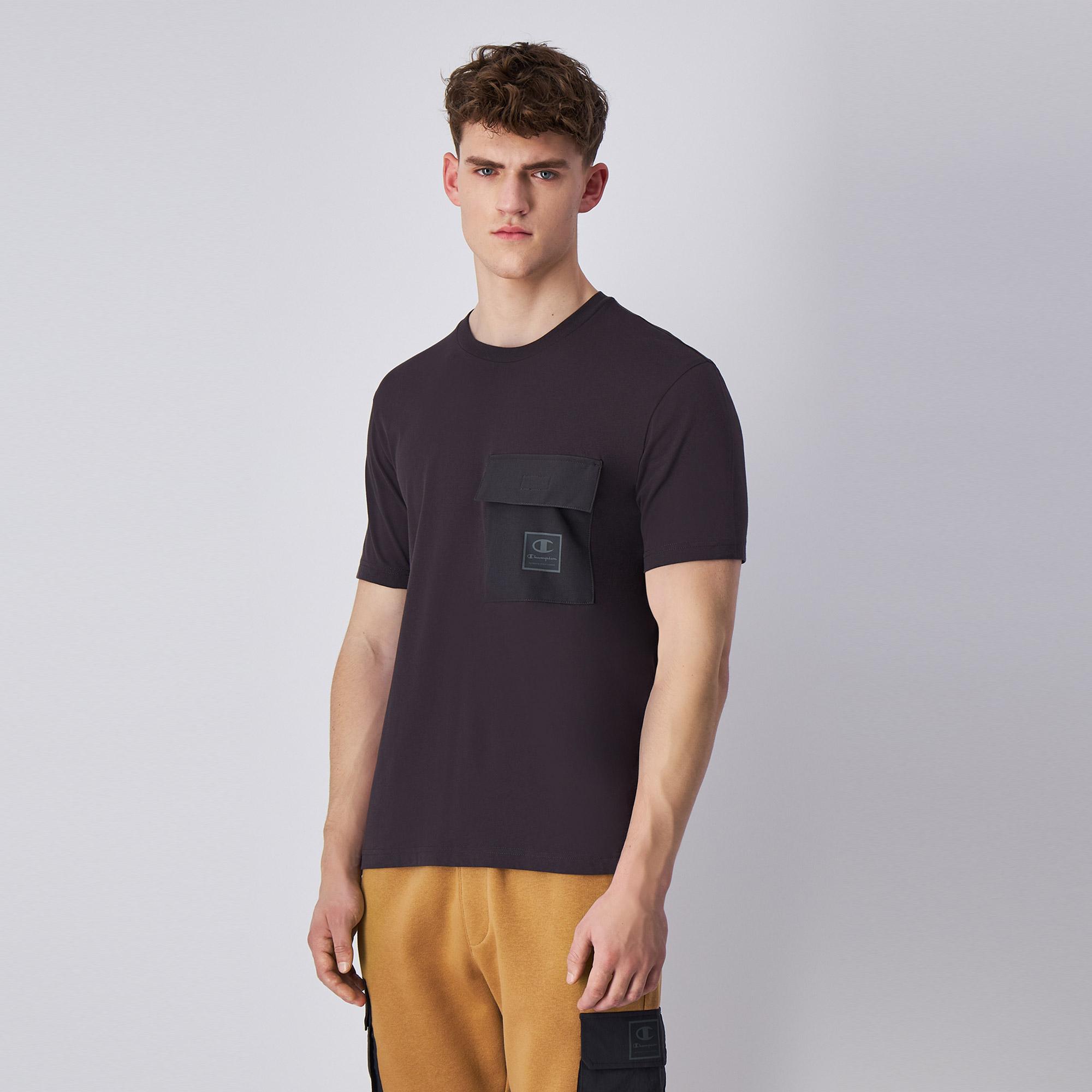 Champion Crewneck Erkek Siyah T-Shirt
