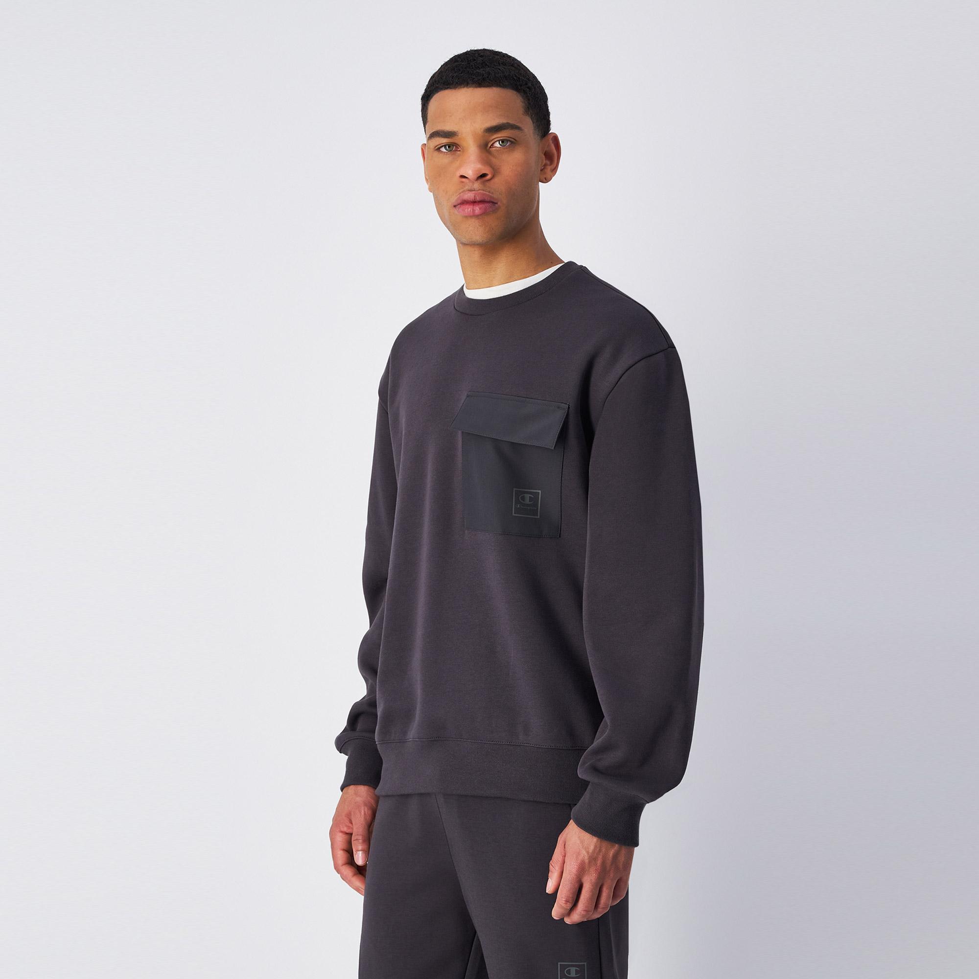 Champion Erkek Siyah Sweatshirt