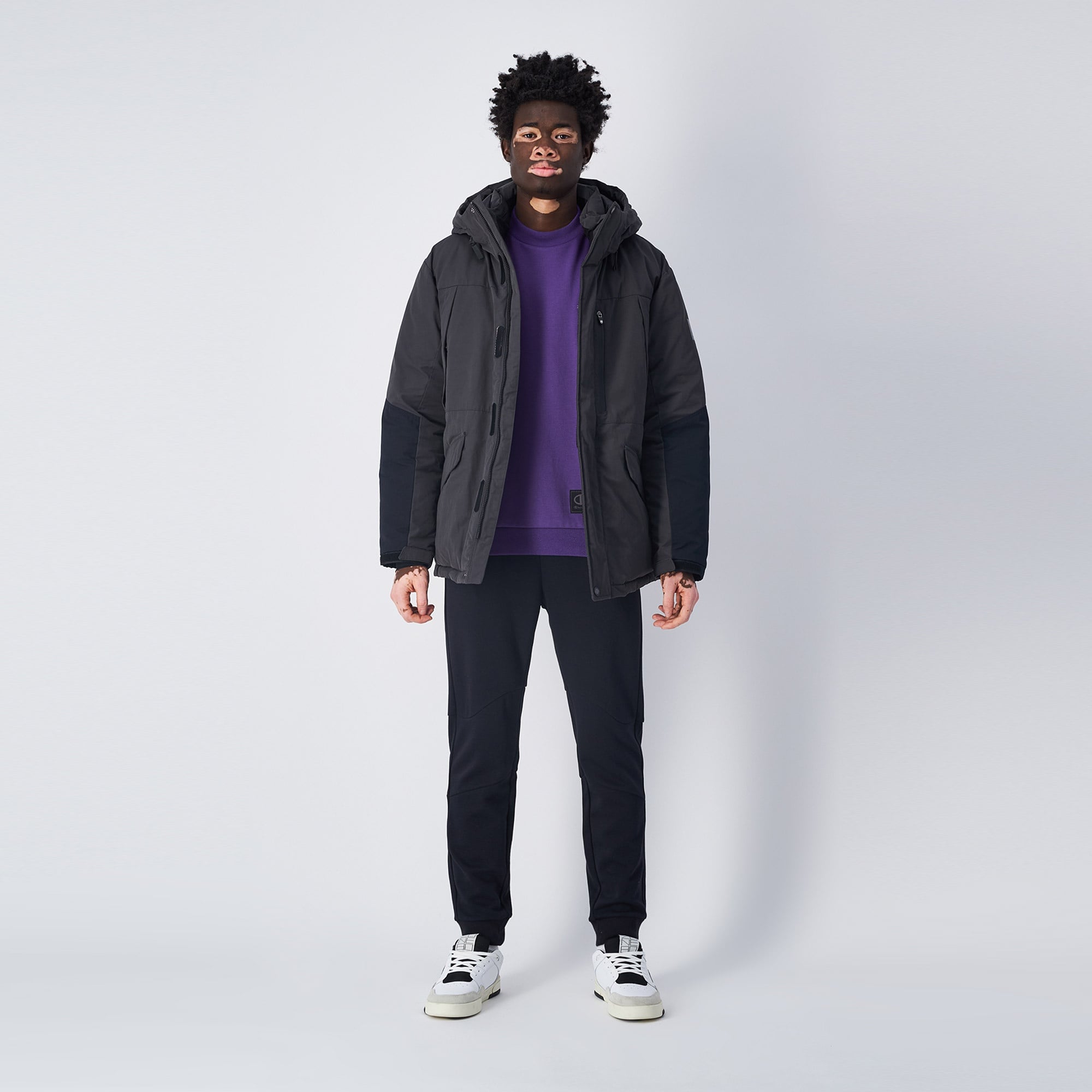 Champion Erkek Siyah Mont