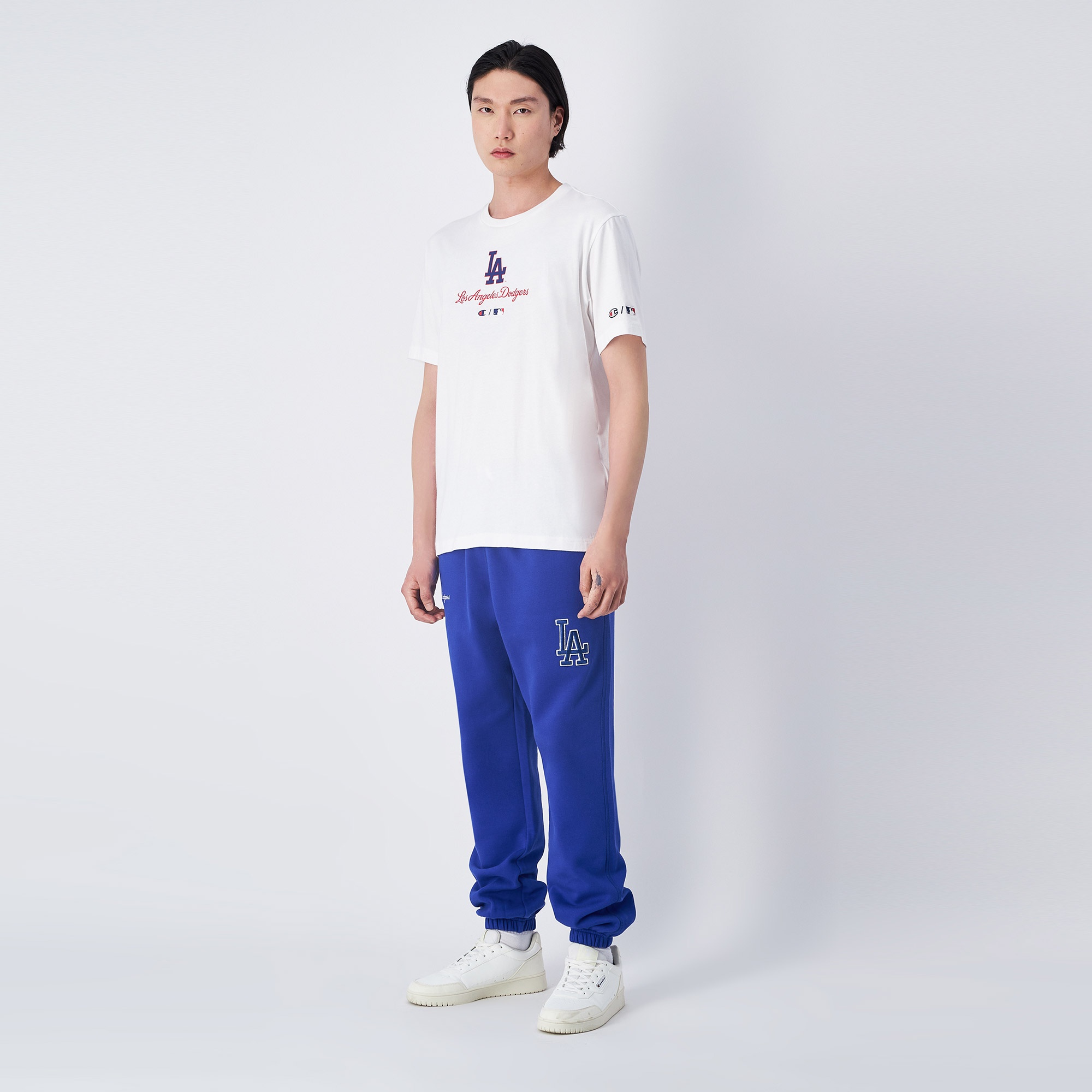 Champion Crewneck Erkek Beyaz T-Shirt