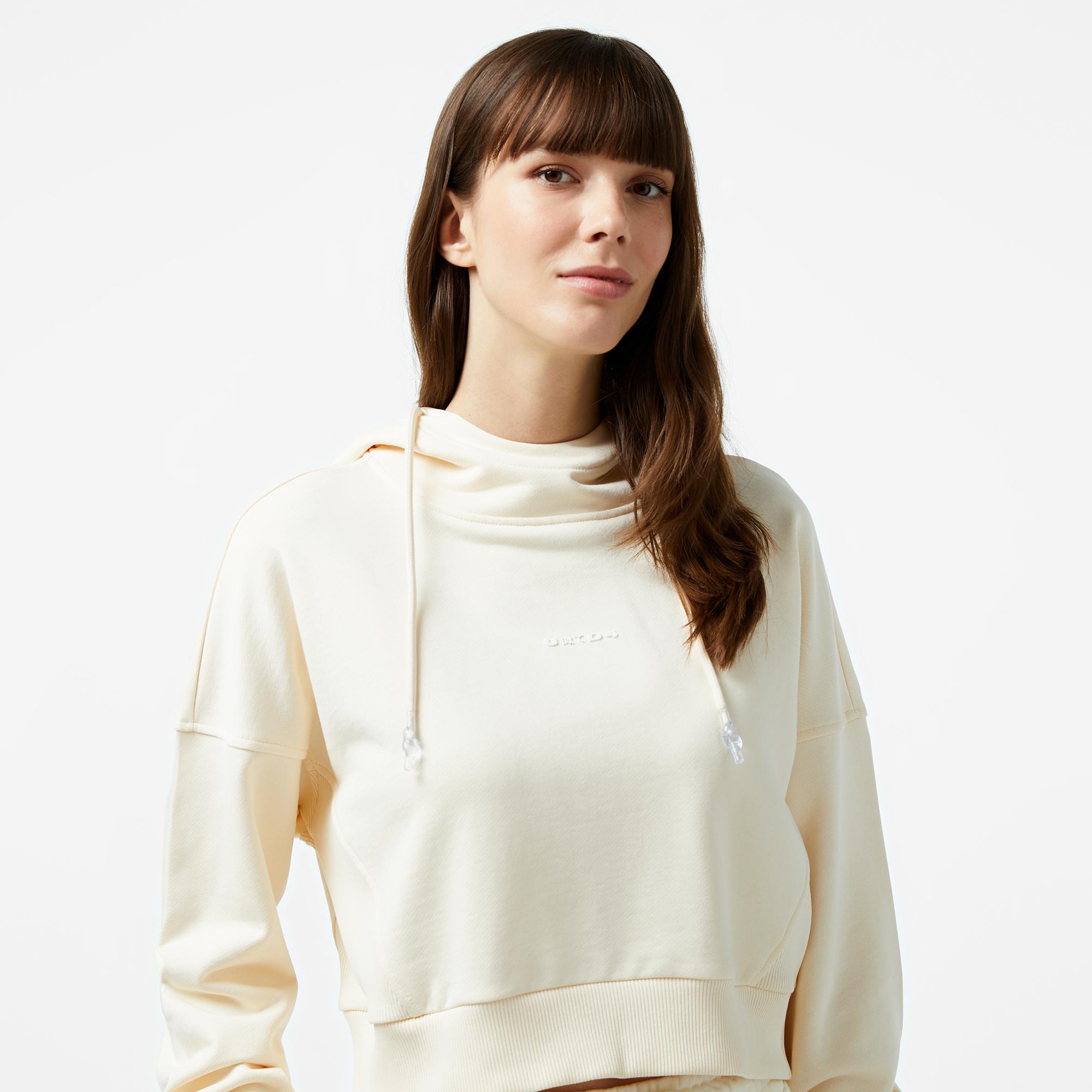 UNITED4 1.0 Essentials Kadın Krem Hoodie