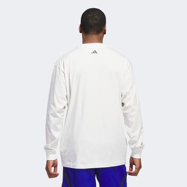 adidas Select Long Sleeve Erkek Beyaz T-Shirt