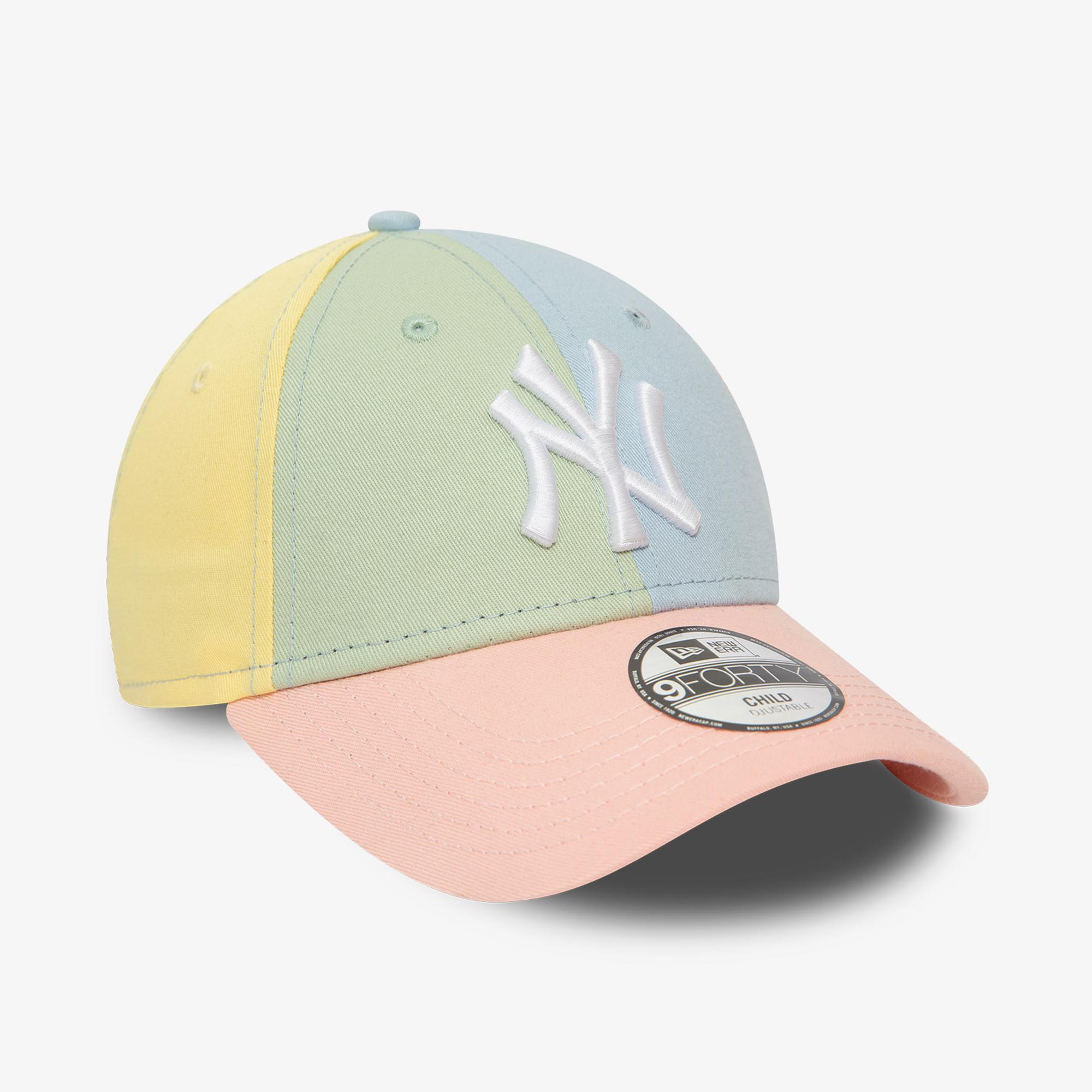 New Era 9FORTY New York Yankees MLB Block Çocuk Renkli Şapka